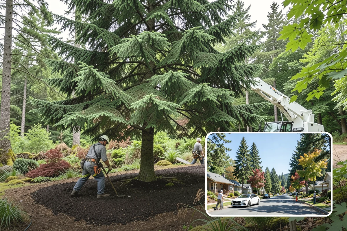 Confined-space tree removal in Orting, Pierce County, WA - Removes safety hazards and reduces liability
