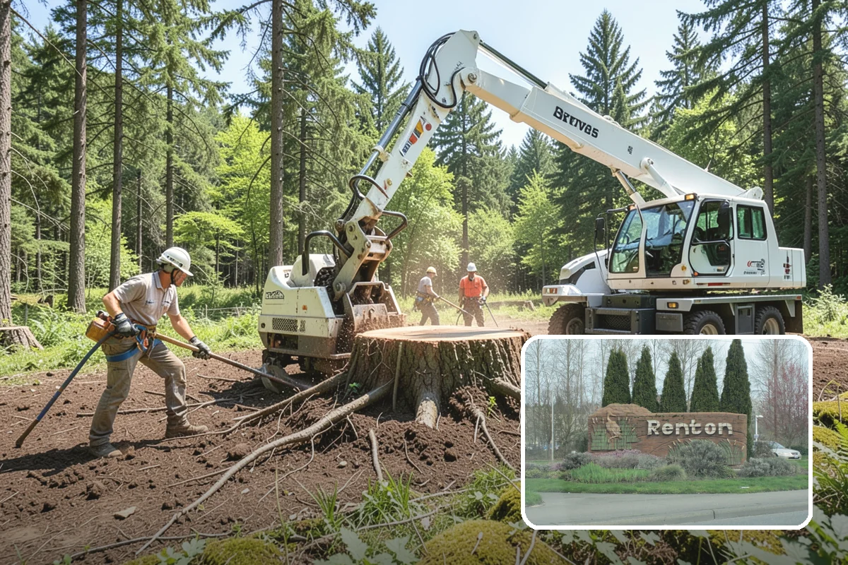 Confined-space tree removal in Renton, King County, WA - Removes safety hazards and reduces liability