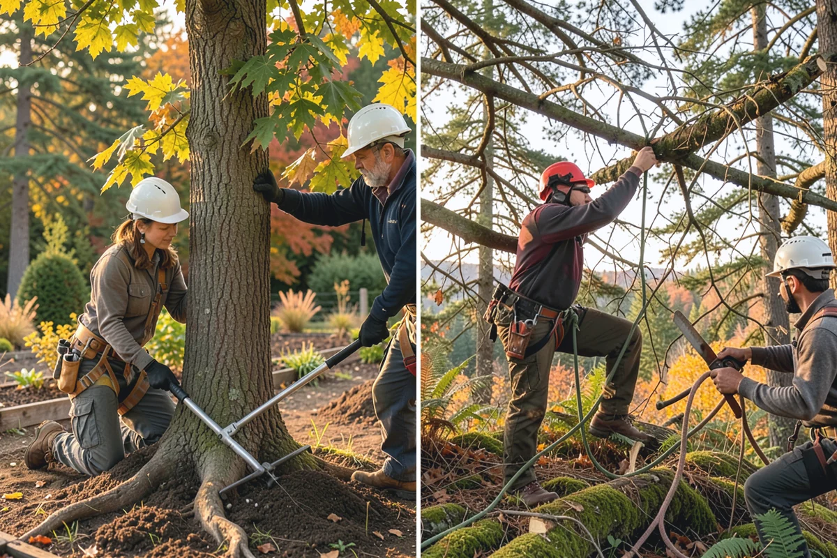 Confined-space tree removal in Renton, King County, WA - On-site assessment and hazard evaluation