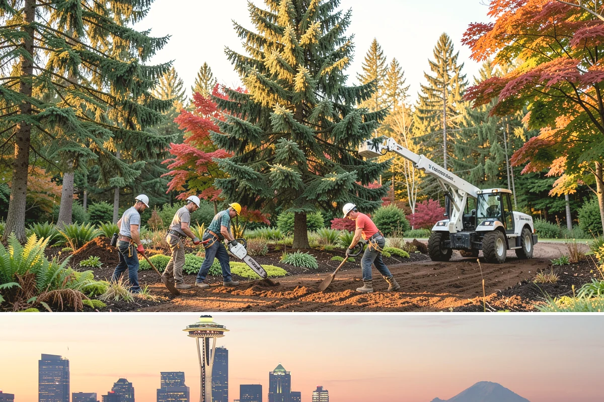 Confined-space tree removal in Seattle, King County, WA - This service can be performed year-round in the Puget Sound climate but requires extra caution during wet seasons when ground...