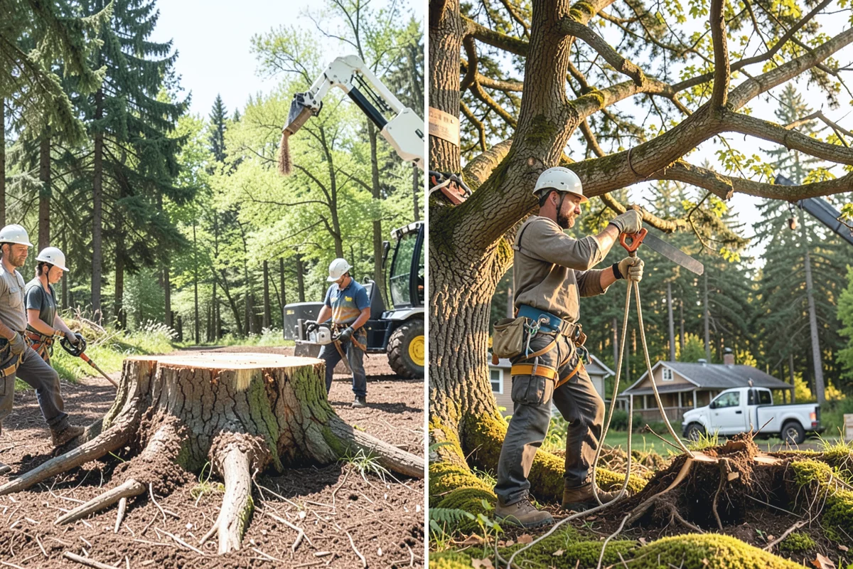 Confined-space tree removal in Skykomish, King County, WA - On-site assessment and hazard evaluation