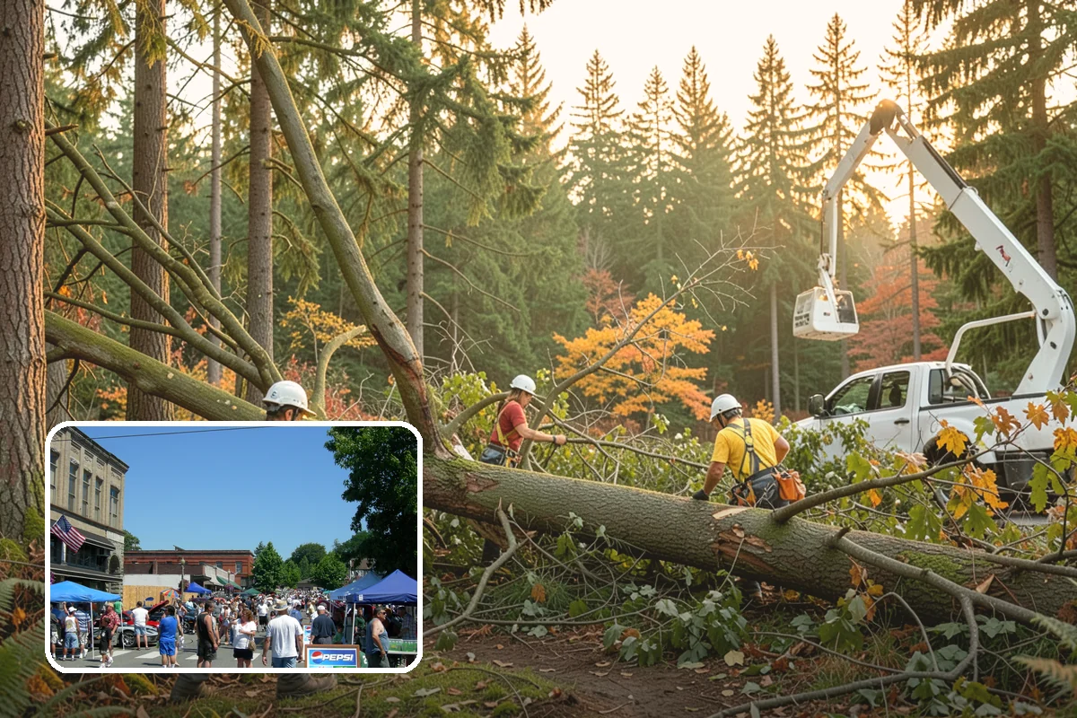 Confined-space tree removal in Snohomish, Snohomish County, WA - Removes safety hazards and reduces liability