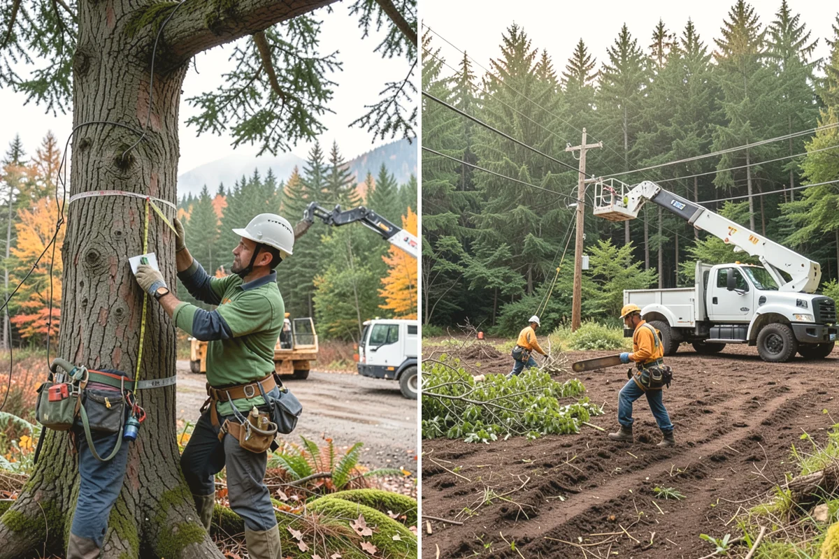 Confined-space tree removal in Yarrow Point, King County, WA - On-site assessment and hazard evaluation