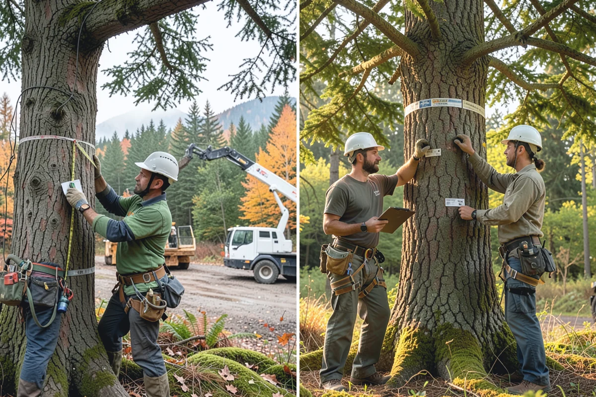 Construction Clearance in Beaux Arts Village, King County, WA - Identify trees to retain and their protection zones