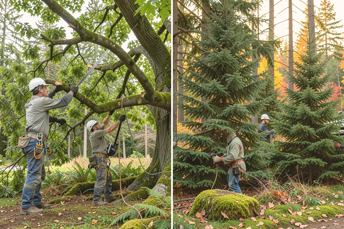 Construction Clearance in Bellevue, King County, WA - Identify trees to retain and their protection zones