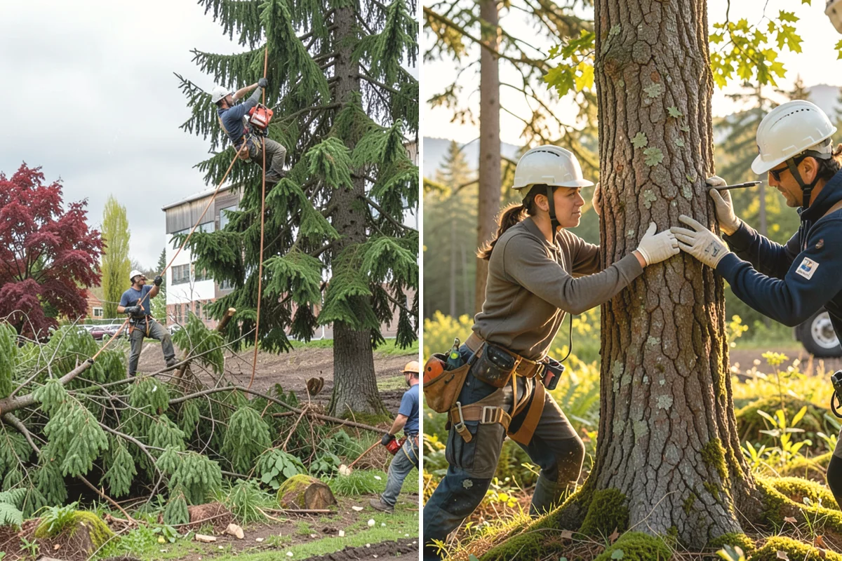 Construction Clearance in Black Diamond, King County, WA - Identify trees to retain and their protection zones