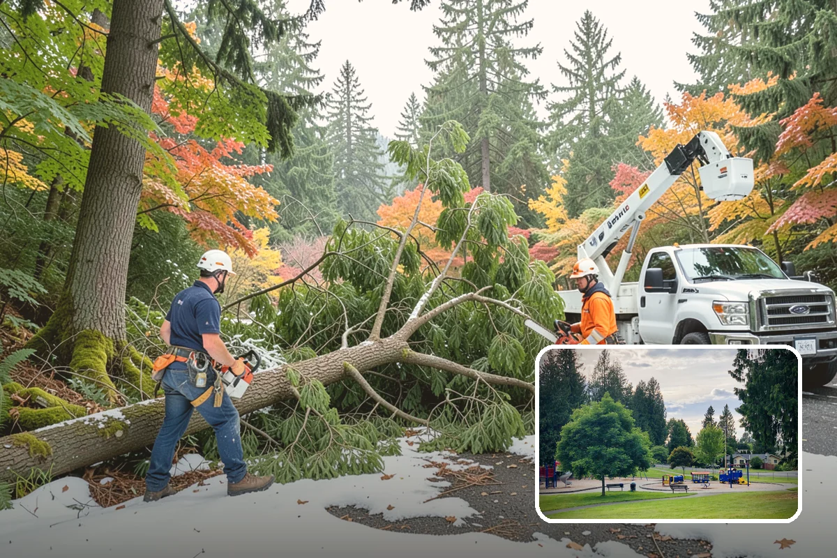 Construction Clearance in Bonney Lake, Pierce County, WA - Protects valued trees during projects