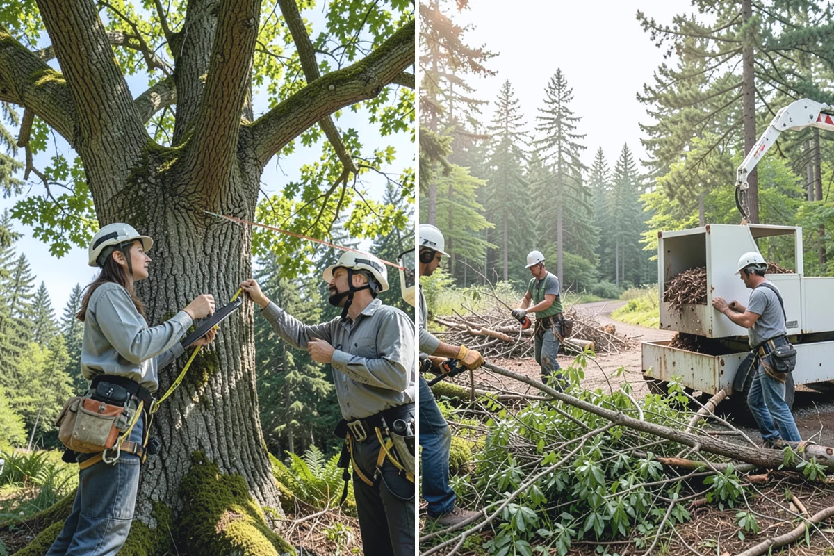 Construction Clearance in Bonney Lake, Pierce County, WA - Identify trees to retain and their protection zones