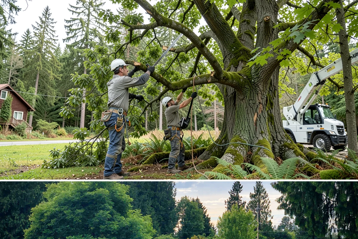 Construction Clearance in Bonney Lake, Pierce County, WA - This service can be performed year-round in Washington State weather conditions but may require special ground protection...