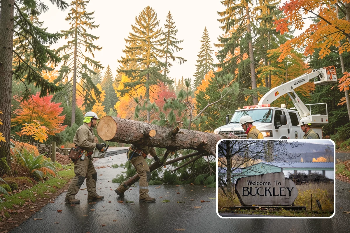 Construction Clearance in Buckley, Pierce County, WA - Protects valued trees during projects