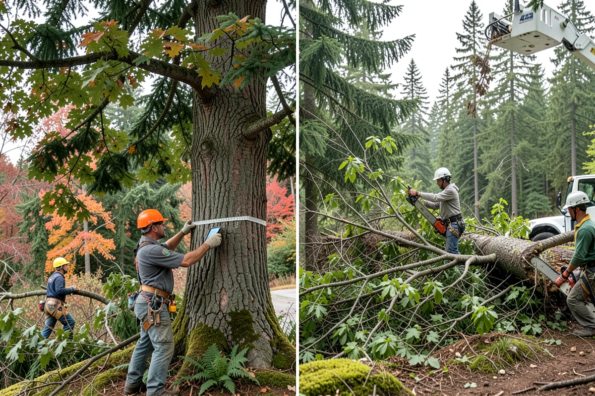 Construction Clearance in Clyde Hill, King County, WA - Identify trees to retain and their protection zones
