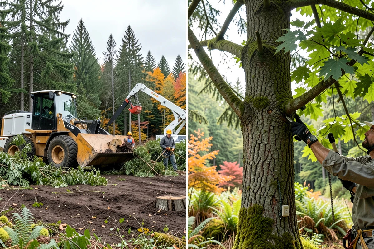 Construction Clearance in Enumclaw, King County, WA - Identify trees to retain and their protection zones