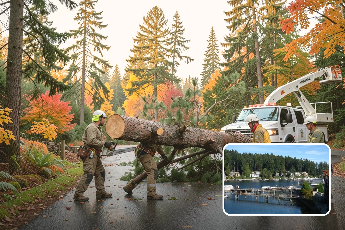 Construction Clearance in Gig Harbor, Pierce County, WA - Protects valued trees during projects