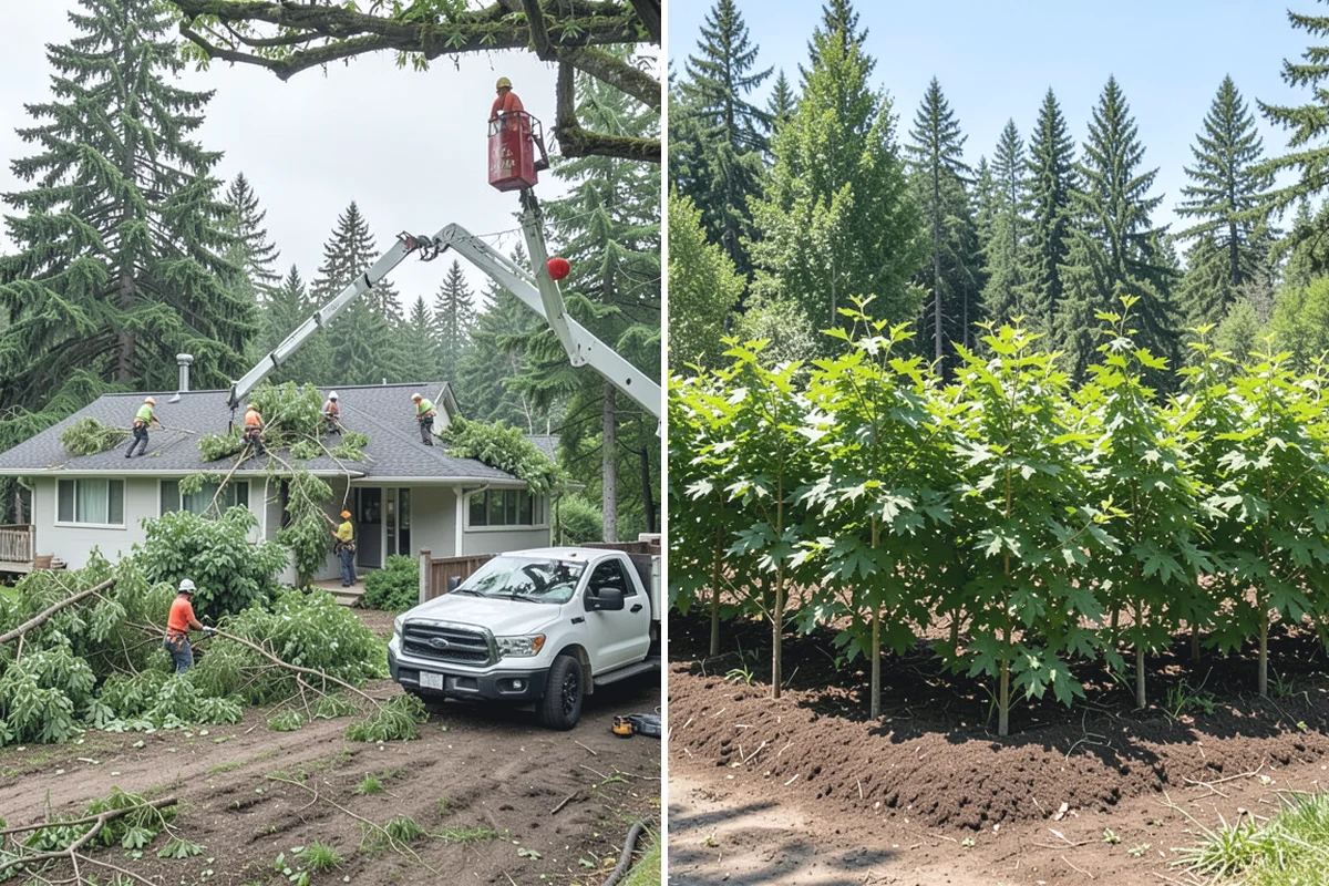 Construction Clearance in Hamilton, Skagit County, WA - Identify trees to retain and their protection zones
