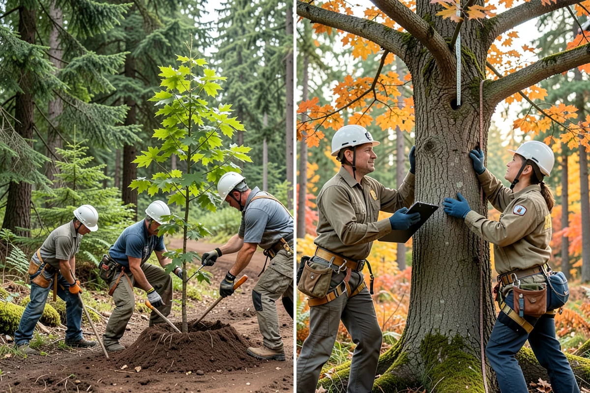 Construction Clearance in Hunts Point, King County, WA - Identify trees to retain and their protection zones