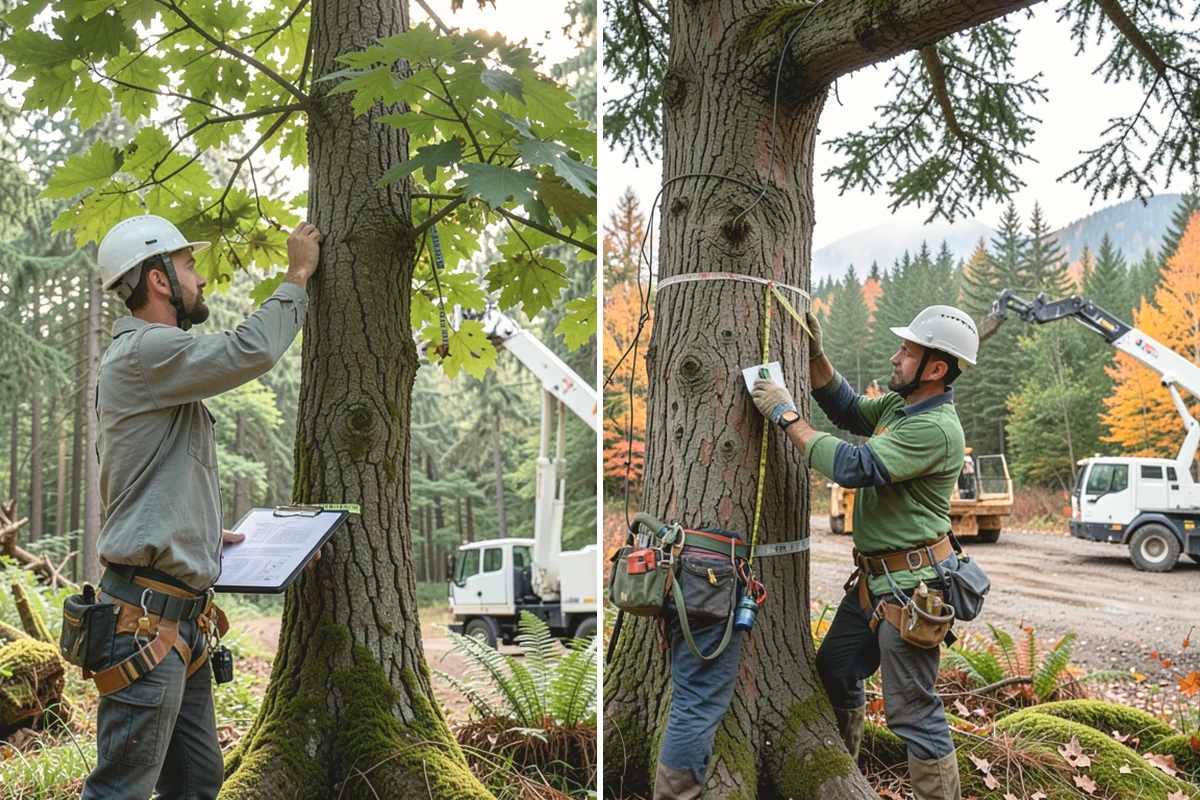 Construction Clearance in La Conner, Skagit County, WA - Identify trees to retain and their protection zones