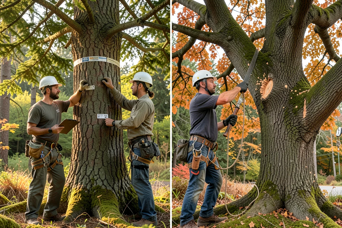 Construction Clearance in Lyman, Skagit County, WA - Identify trees to retain and their protection zones