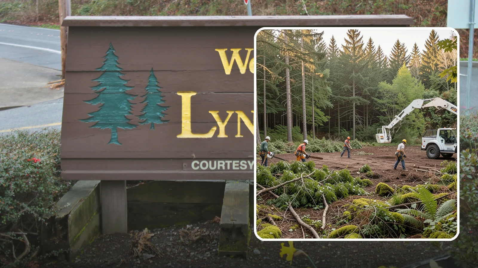 Construction Clearance in Lynnwood, Snohomish County, WA - The clearing of trees and vegetation to provide access and space for construction.