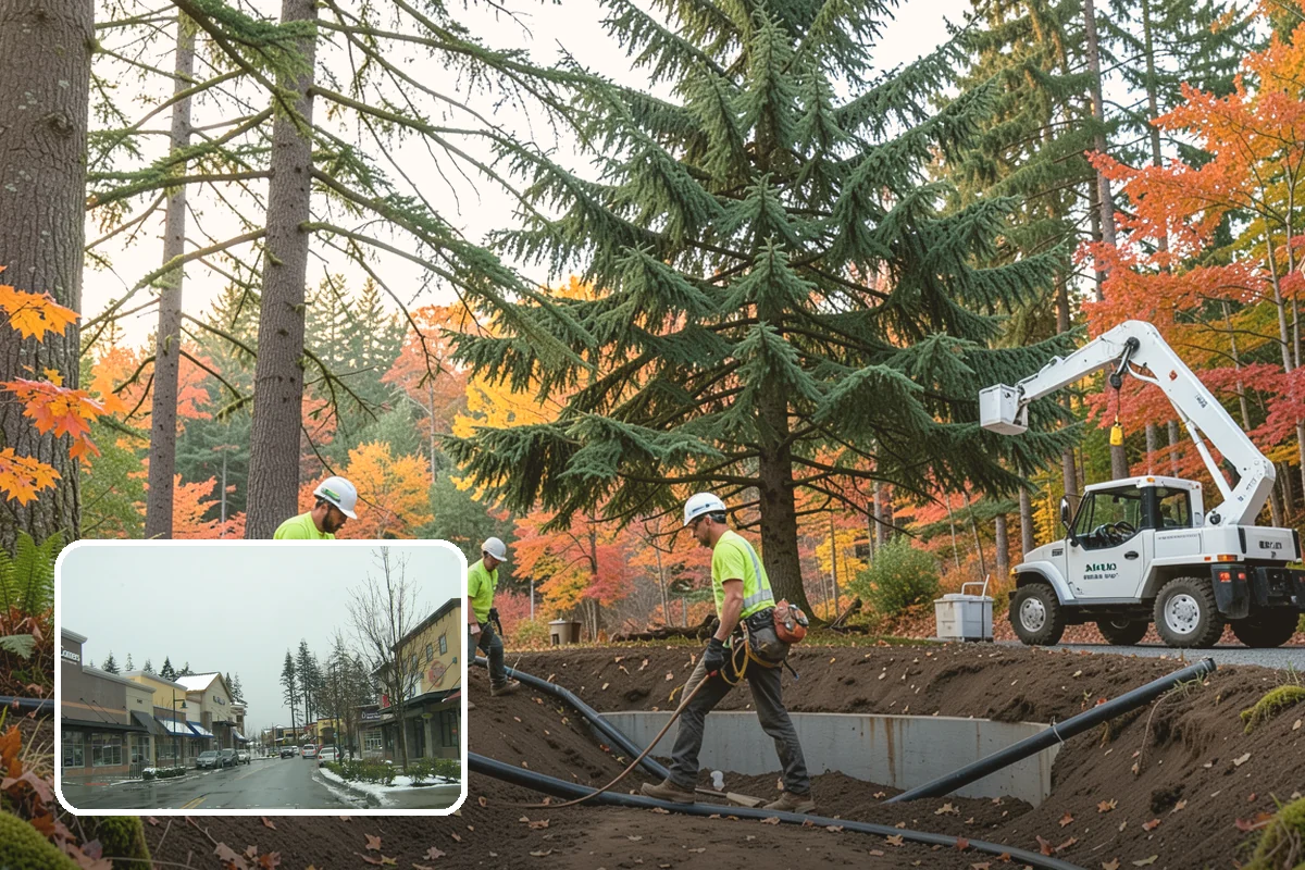 Construction Clearance in Mill Creek, Snohomish County, WA - Protects valued trees during projects