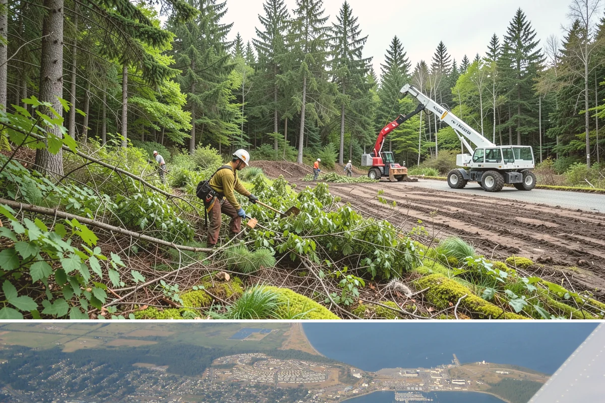 Construction Clearance in Oak Harbor, Island County, WA - This service can be performed year-round in Washington State weather conditions but may require special ground protection...