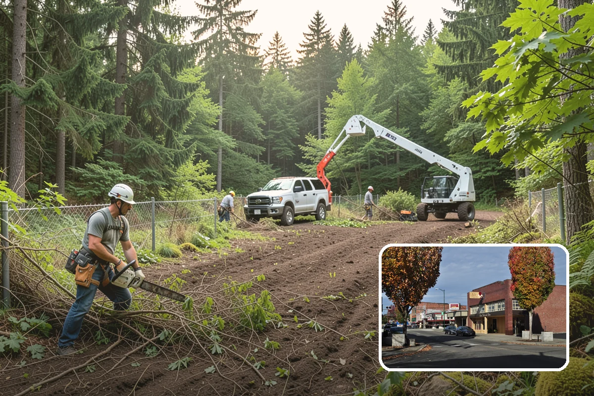 Construction Clearance in Puyallup, Pierce County, WA - Protects valued trees during projects