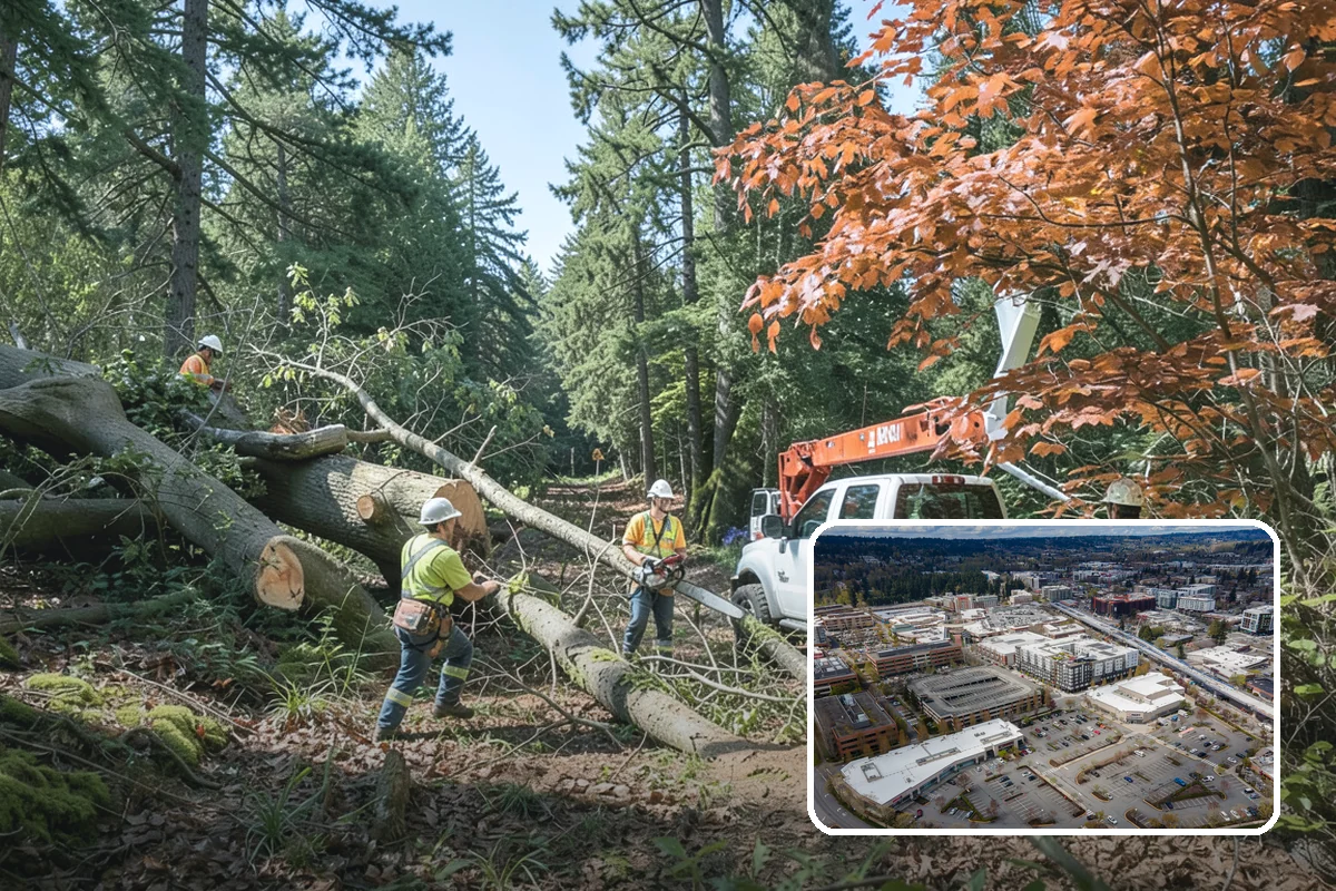 Construction Clearance in Redmond, King County, WA - Protects valued trees during projects