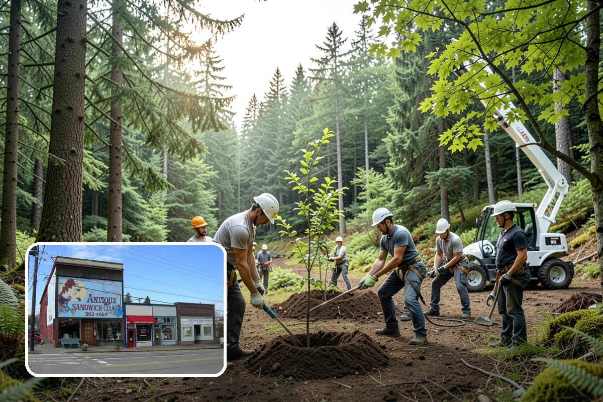 Construction Clearance in Ruston, Pierce County, WA - Protects valued trees during projects