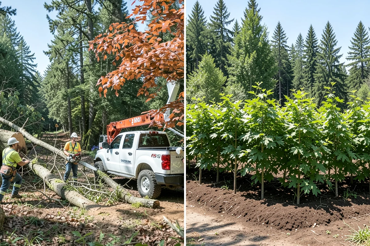 Construction Clearance in Shoreline, King County, WA - Identify trees to retain and their protection zones