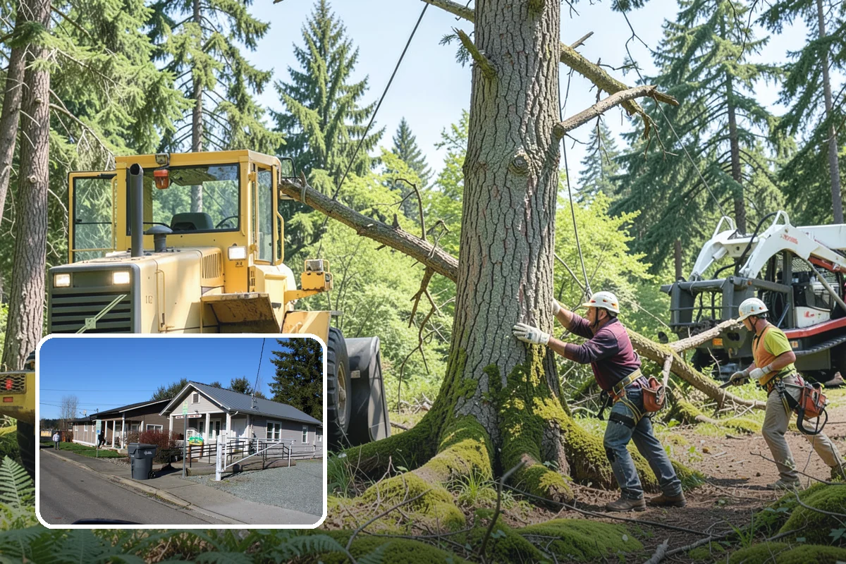 Construction Clearance in South Prairie, Pierce County, WA - Protects valued trees during projects