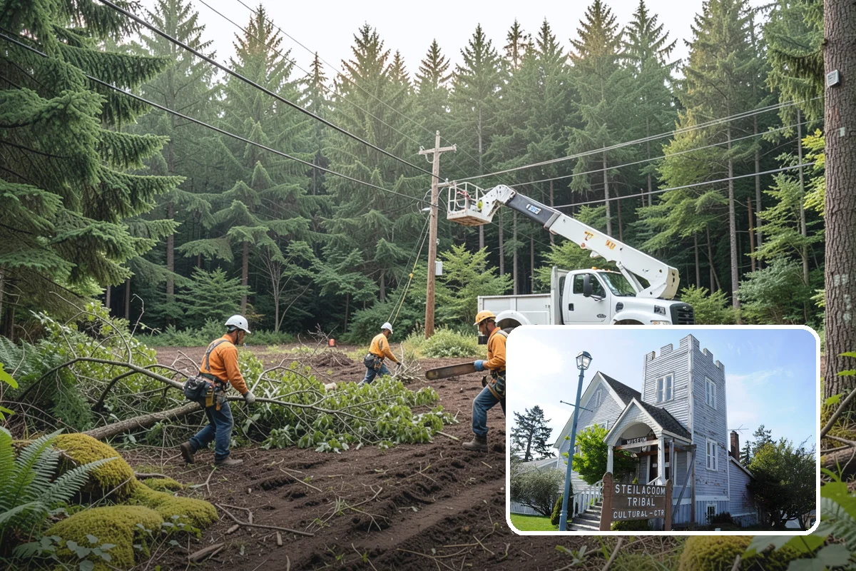 Construction Clearance in Steilacoom, Pierce County, WA - Protects valued trees during projects