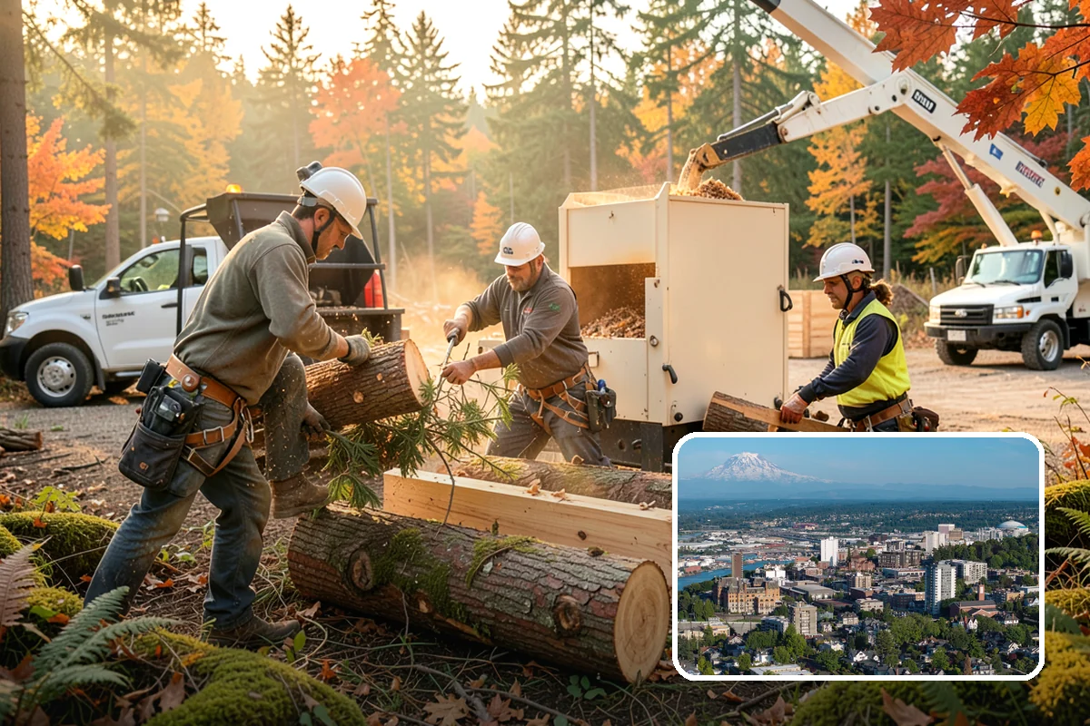 Construction Clearance in Tacoma, Pierce County, WA - Protects valued trees during projects