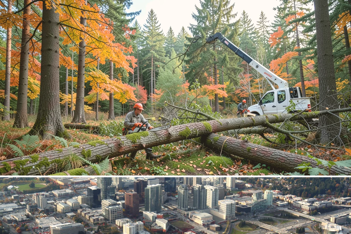 Construction tree protection fencing in Bellevue, King County, WA - This service can be performed year-round in the Puget Sound region but must occur before ground-disturbing construction begins to...