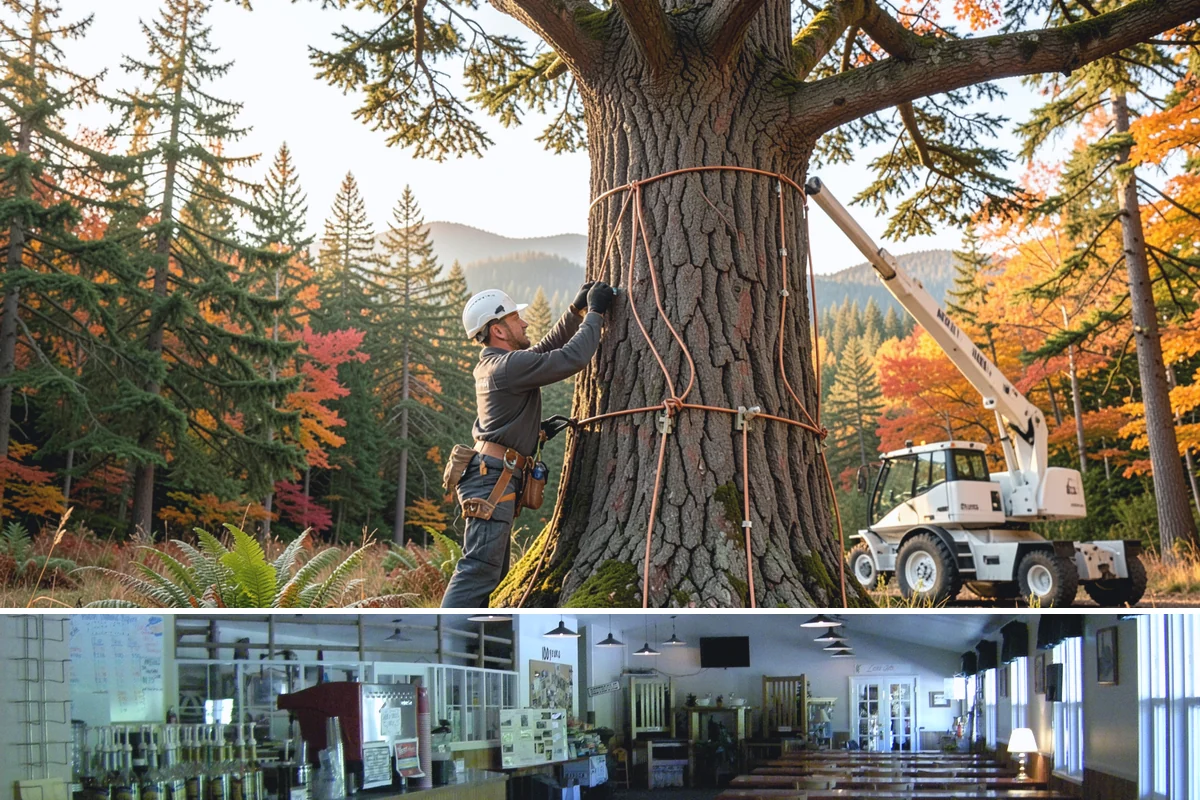 Construction tree protection fencing in Black Diamond, King County, WA - This service can be performed year-round in the Puget Sound region but must occur before ground-disturbing construction begins to...