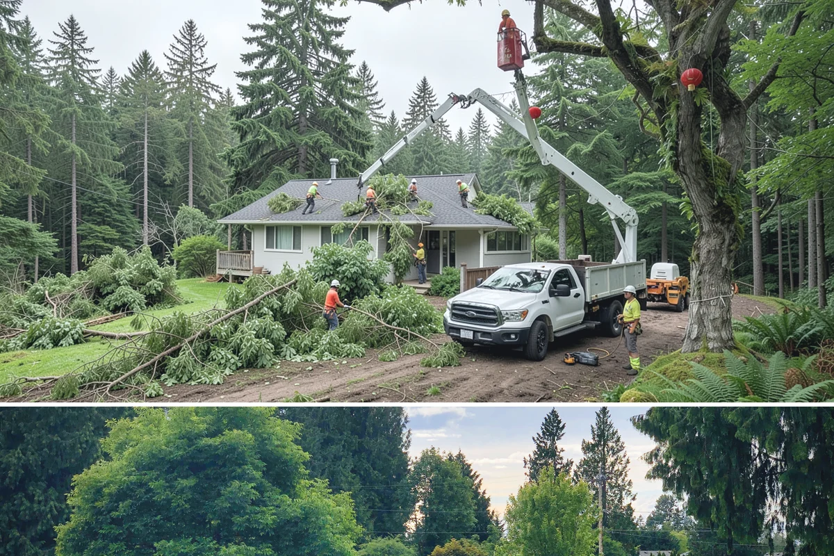 Construction tree protection fencing in Bonney Lake, Pierce County, WA - This service can be performed year-round in the Puget Sound region but must occur before ground-disturbing construction begins to...