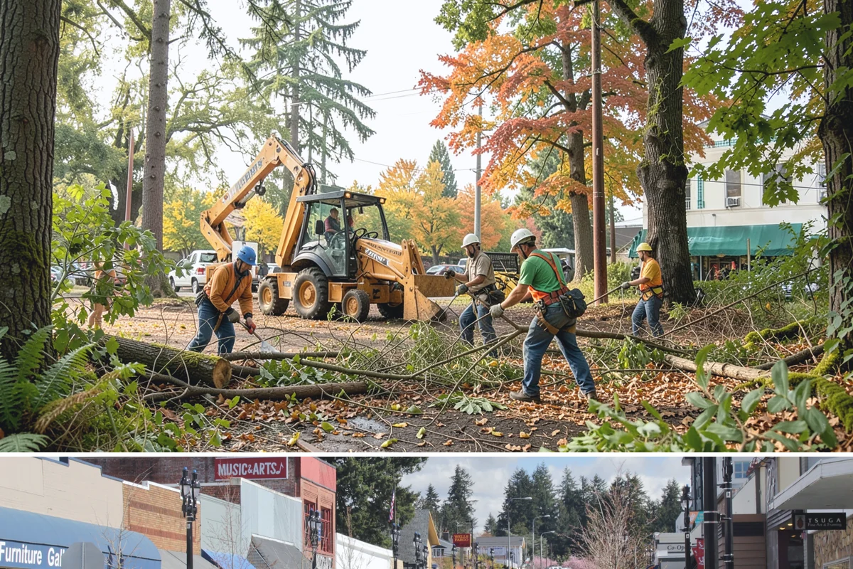 Construction tree protection fencing in Bothell, King County, WA - This service can be performed year-round in the Puget Sound region but must occur before ground-disturbing construction begins to...
