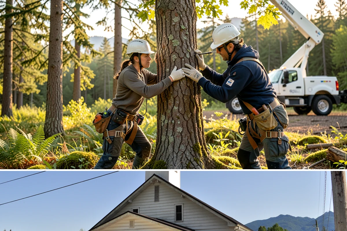 Construction tree protection fencing in Concrete, Skagit County, WA - This service can be performed year-round in the Puget Sound region but must occur before ground-disturbing construction begins to...