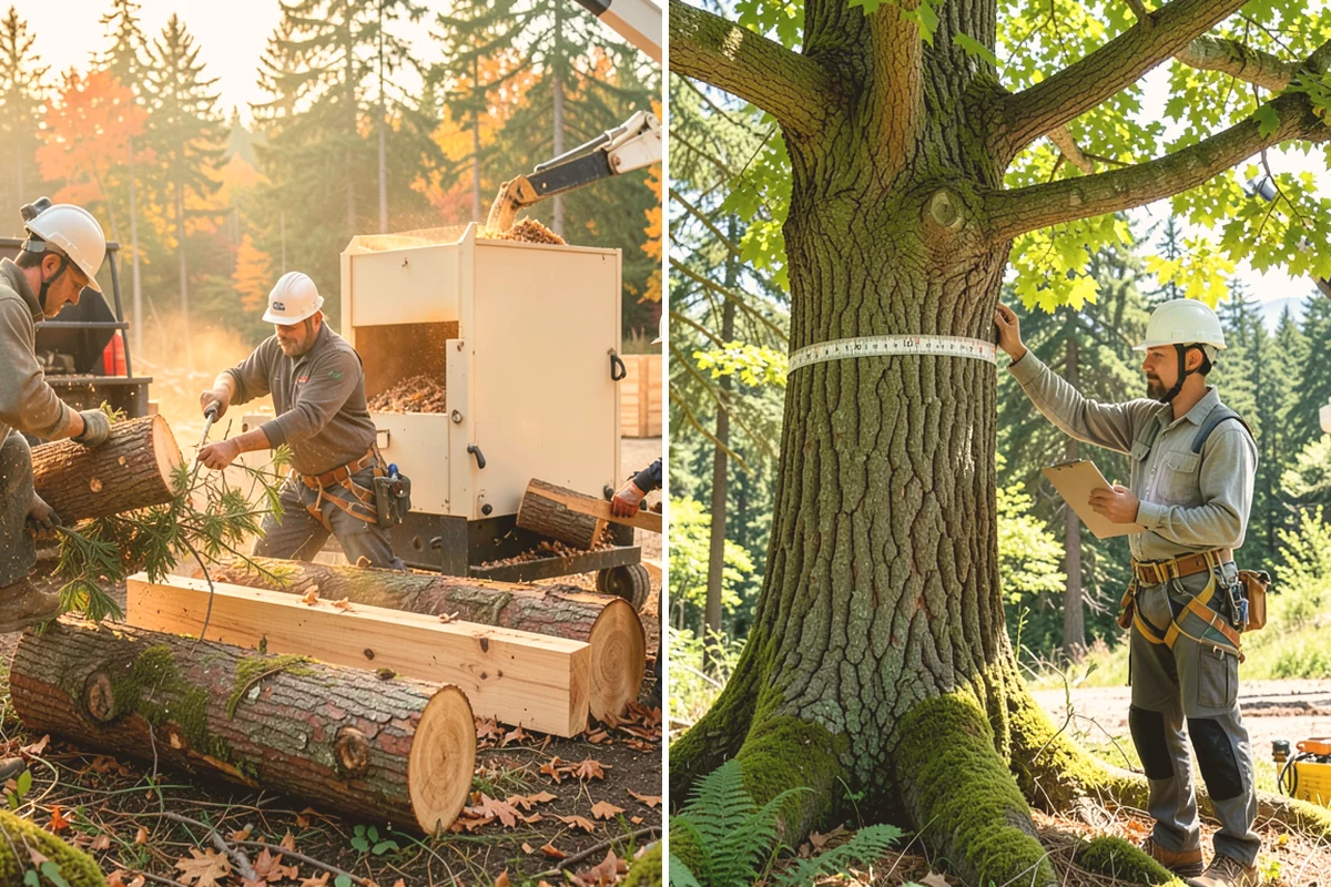 Construction tree protection fencing in Edmonds, Snohomish County, WA - Identify trees to retain and their protection zones