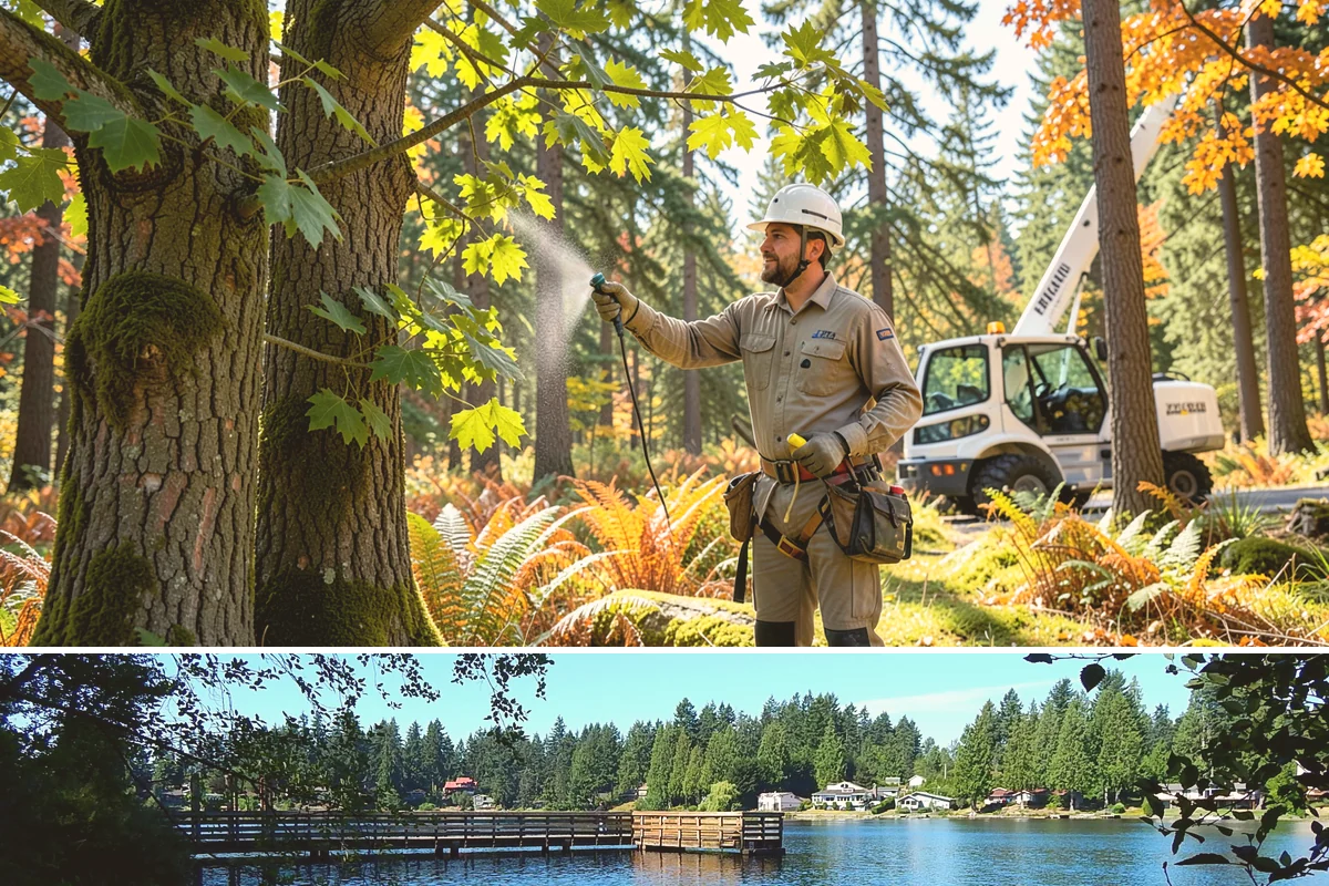 Construction tree protection fencing in Federal Way, King County, WA - This service can be performed year-round in the Puget Sound region but must occur before ground-disturbing construction begins to...