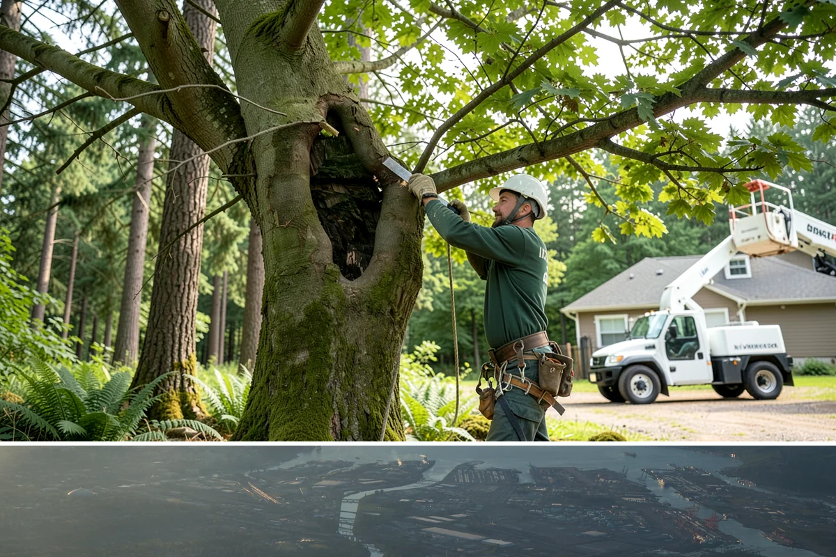 Construction tree protection fencing in Fife, Pierce County, WA - This service can be performed year-round in the Puget Sound region but must occur before ground-disturbing construction begins to...