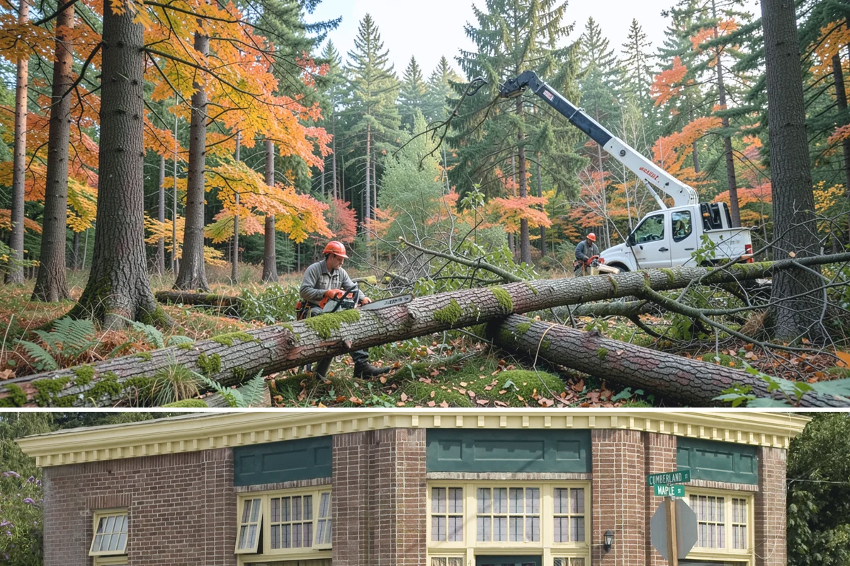 Construction tree protection fencing in Hamilton, Skagit County, WA - This service can be performed year-round in the Puget Sound region but must occur before ground-disturbing construction begins to...
