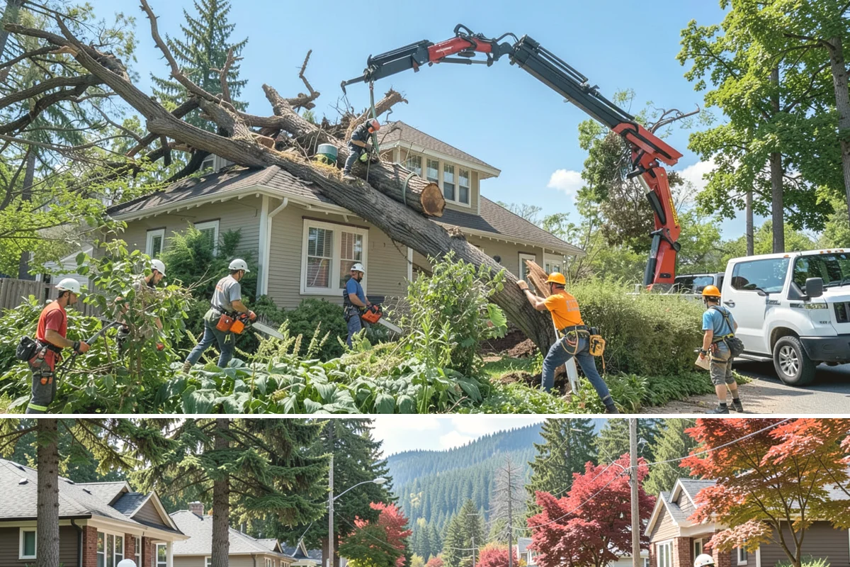 Construction tree protection fencing in Hunts Point, King County, WA - This service can be performed year-round in the Puget Sound region but must occur before ground-disturbing construction begins to...