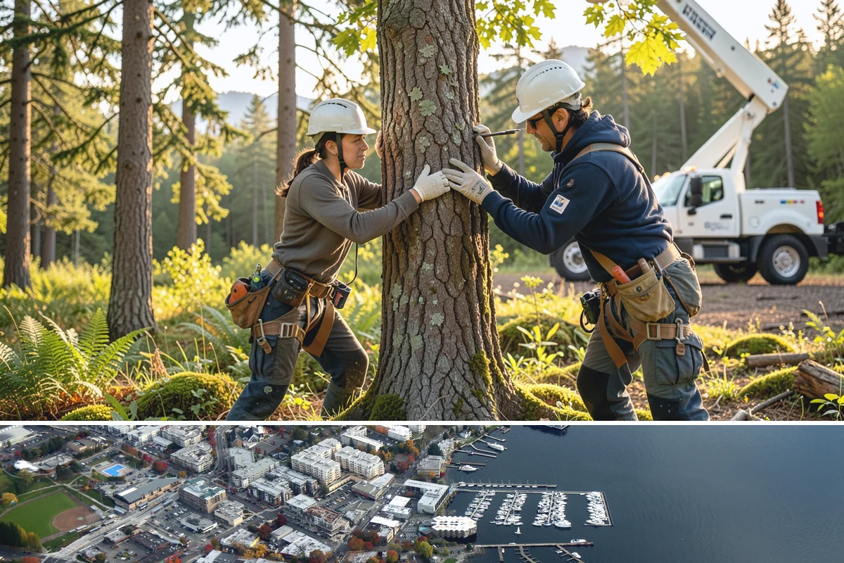Construction tree protection fencing in Kirkland, King County, WA - This service can be performed year-round in the Puget Sound region but must occur before ground-disturbing construction begins to...