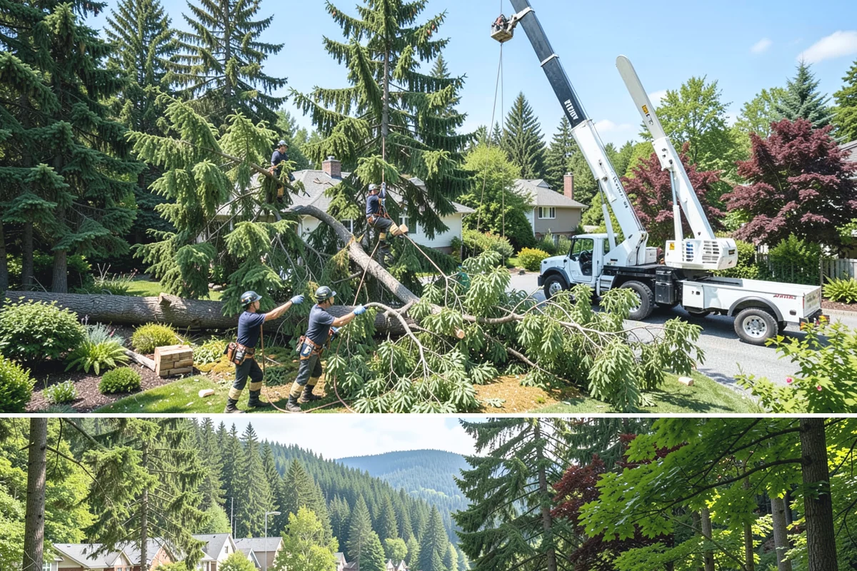 Construction tree protection fencing in Lake Forest Park, King County, WA - This service can be performed year-round in the Puget Sound region but must occur before ground-disturbing construction begins to...