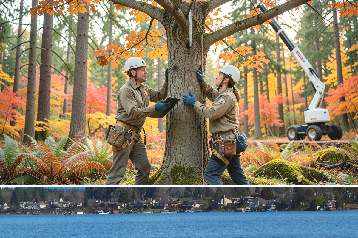 Construction tree protection fencing in Lake Stevens, Snohomish County, WA - This service can be performed year-round in the Puget Sound region but must occur before ground-disturbing construction begins to...