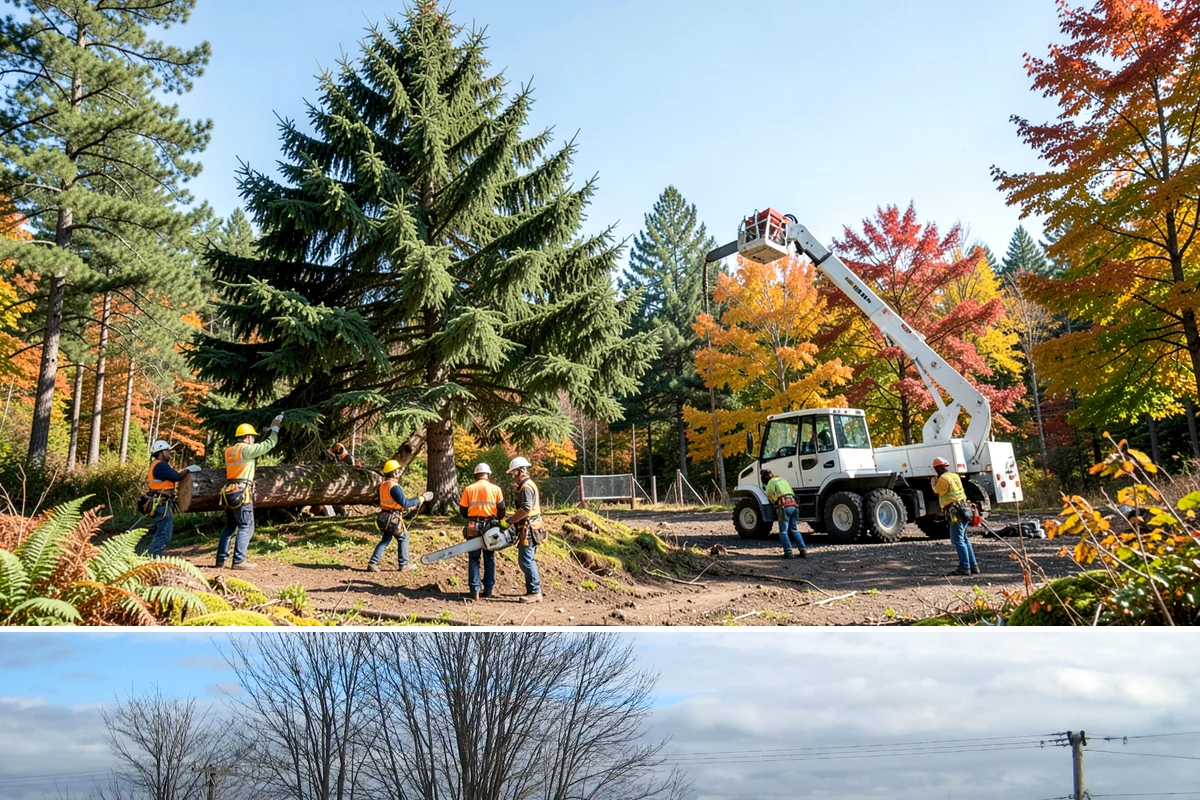 Construction tree protection fencing in Langley, Island County, WA - This service can be performed year-round in the Puget Sound region but must occur before ground-disturbing construction begins to...