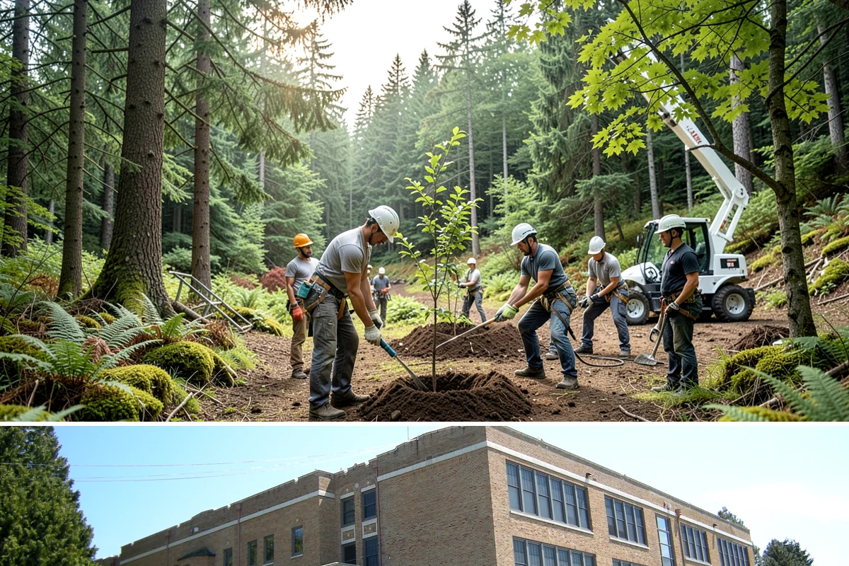 Construction tree protection fencing in Maple Valley, King County, WA - This service can be performed year-round in the Puget Sound region but must occur before ground-disturbing construction begins to...