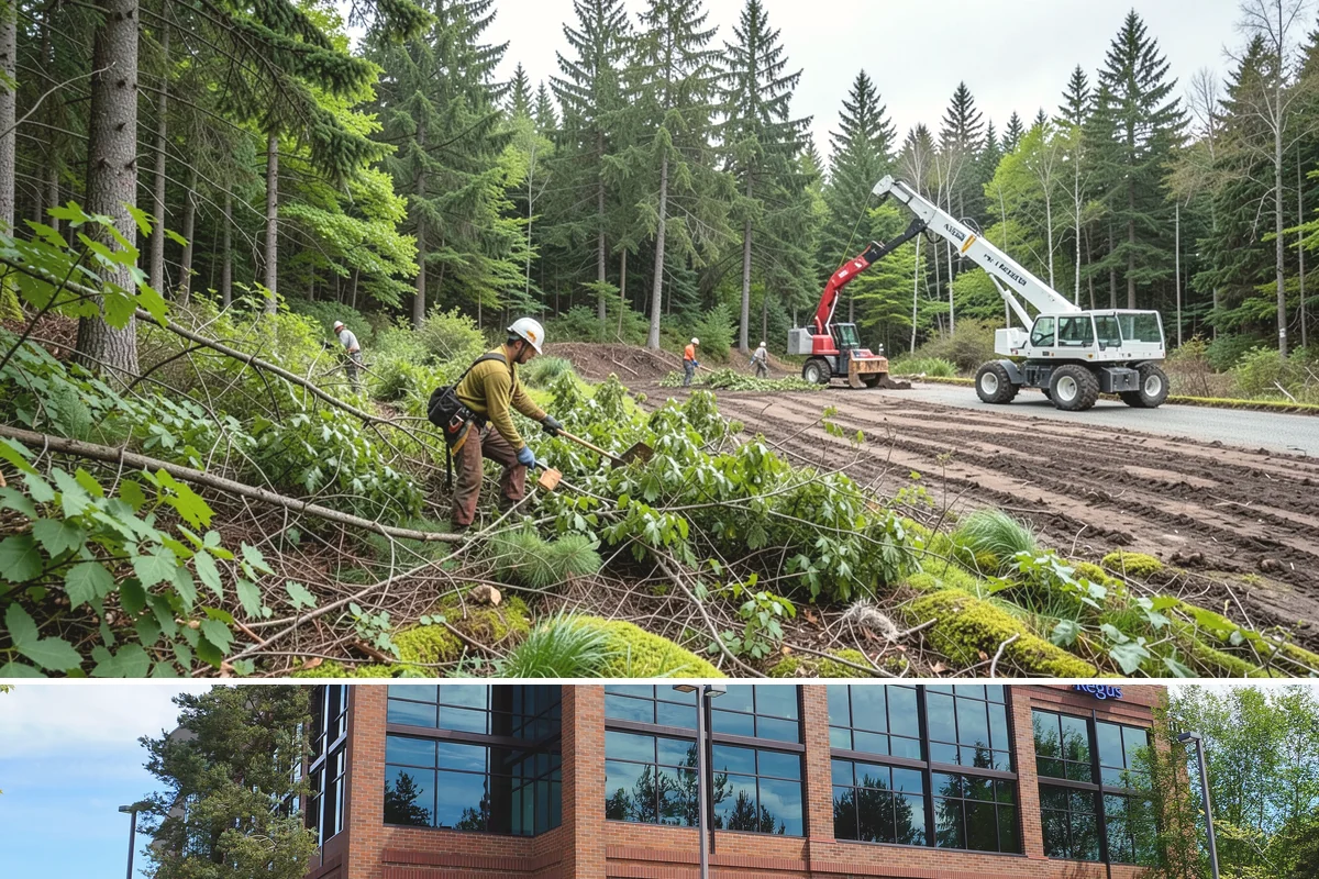 Construction tree protection fencing in Mountlake Terrace, Snohomish County, WA - This service can be performed year-round in the Puget Sound region but must occur before ground-disturbing construction begins to...
