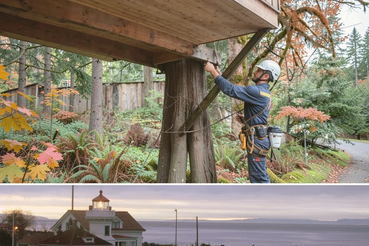 Construction tree protection fencing in Mukilteo, Snohomish County, WA - This service can be performed year-round in the Puget Sound region but must occur before ground-disturbing construction begins to...