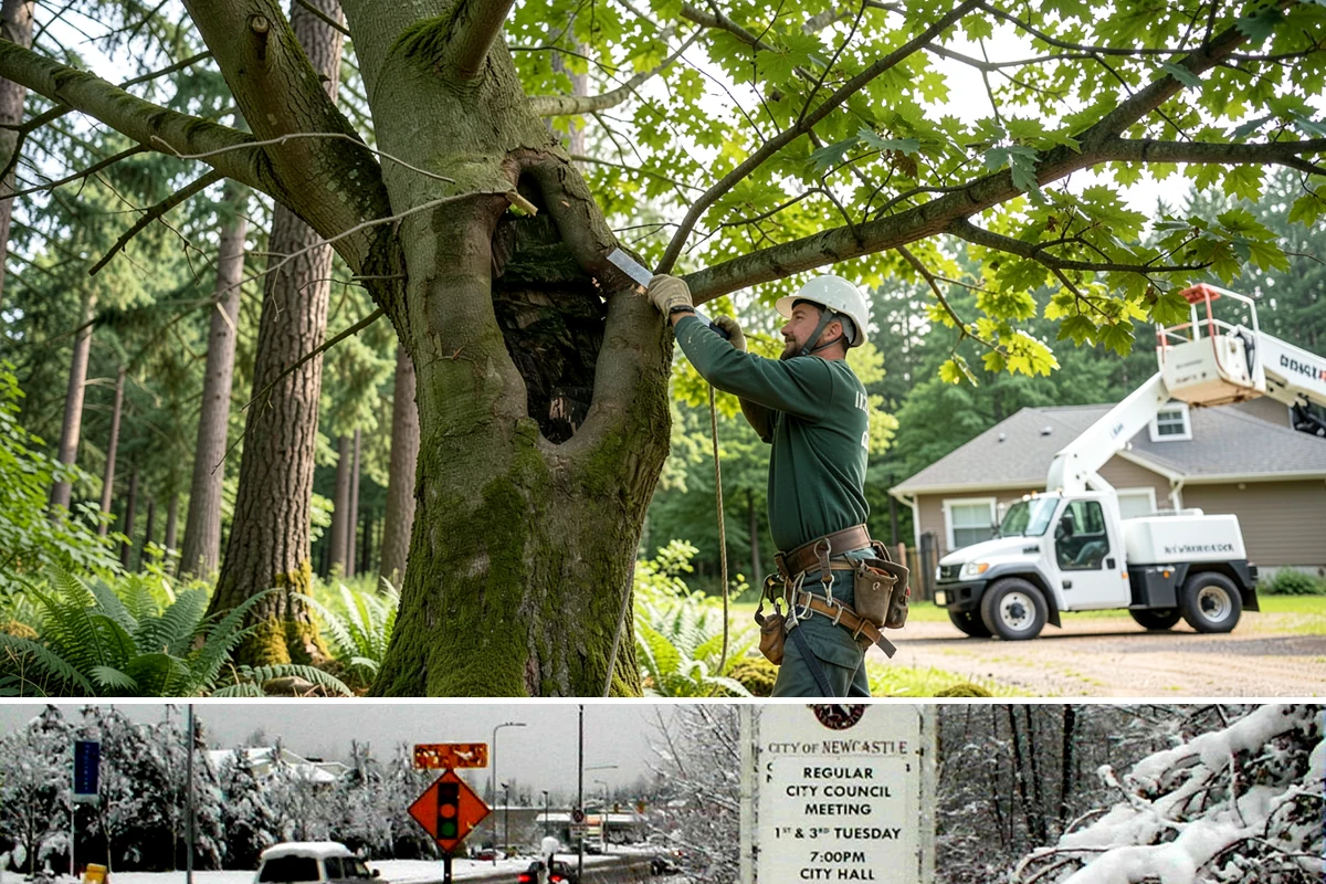 Construction tree protection fencing in Newcastle, King County, WA - This service can be performed year-round in the Puget Sound region but must occur before ground-disturbing construction begins to...