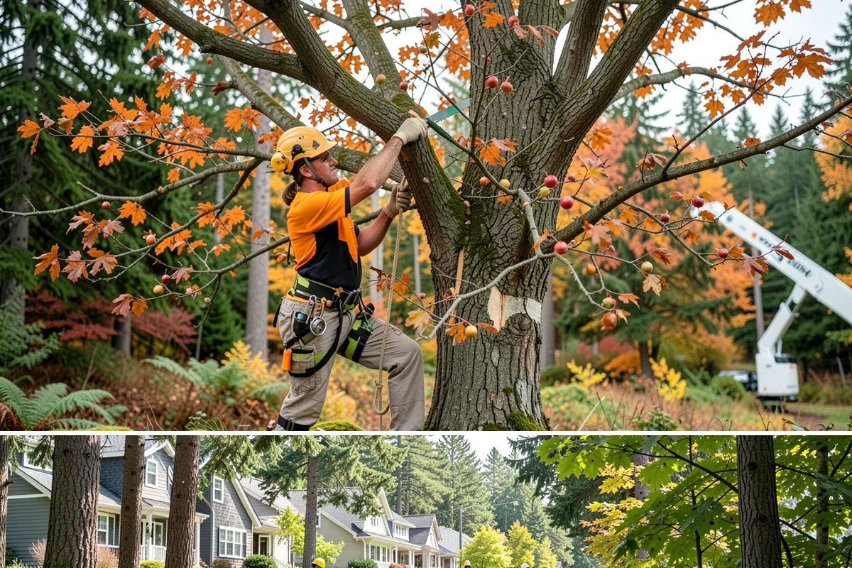 Construction tree protection fencing in Normandy Park, King County, WA - This service can be performed year-round in the Puget Sound region but must occur before ground-disturbing construction begins to...